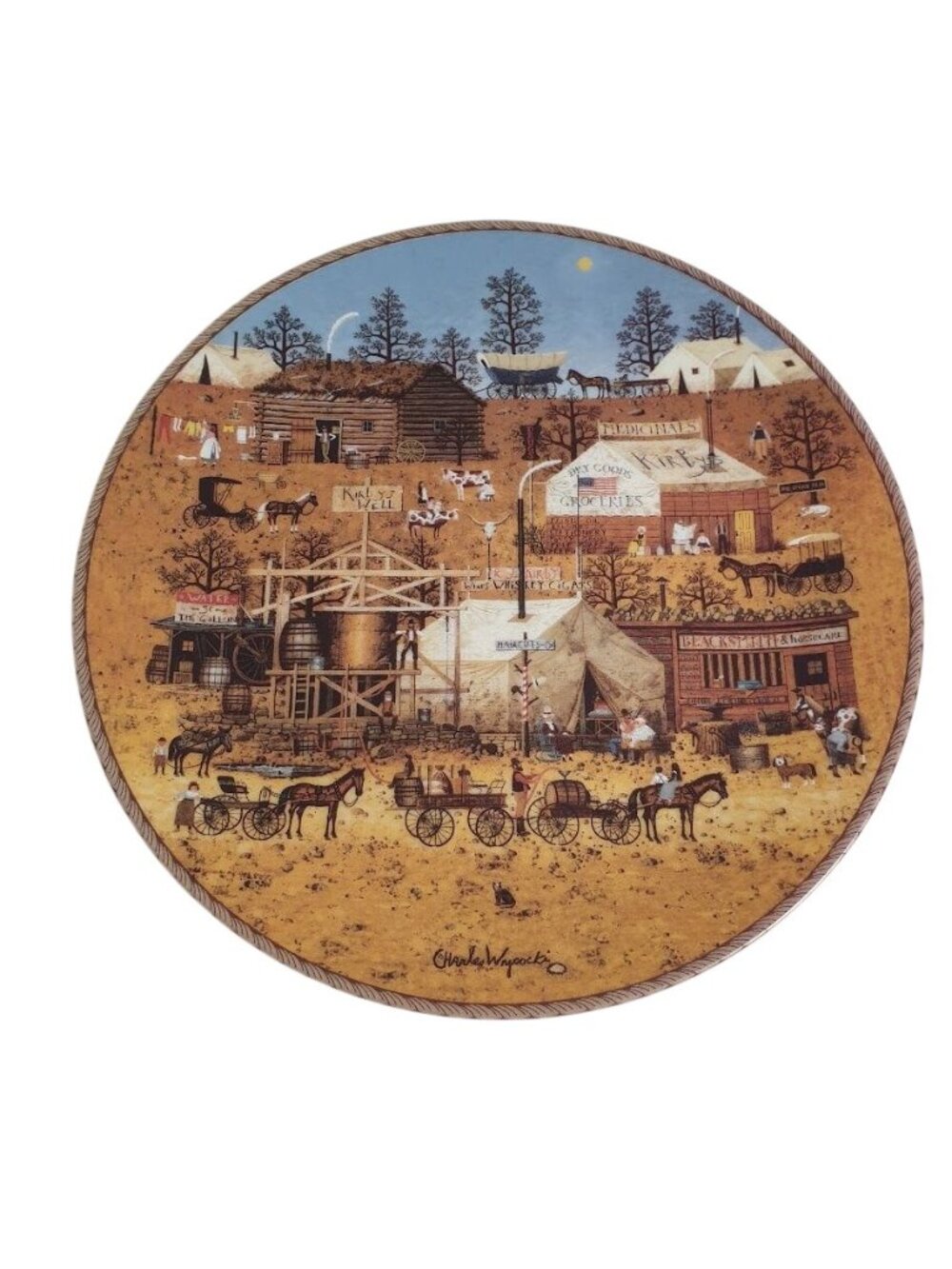 Charles Wysocki Kirbyville Collector Plate Limited Edition Bradford Exchange COA